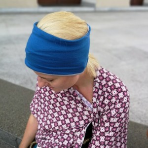 opaska damska dziecięca mała dzianinowa