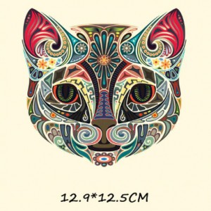 Naklejka naprasowanka na bluzkę, kurtke, torbę kot-