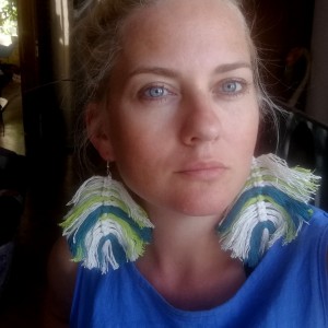 kolczyki makramowe duże lekkie styl boho