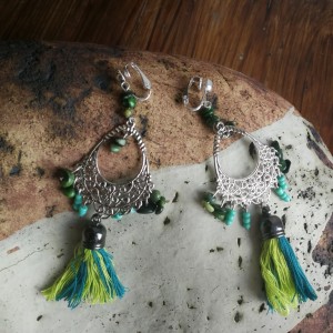 klipsy wiszące etno boho