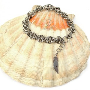 Spiralna bransoletka ze stali chirurgicznej