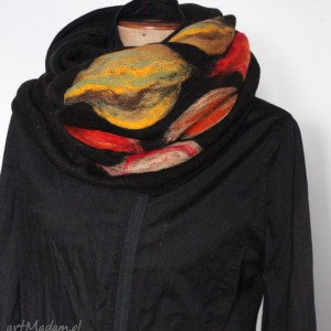 komin bohemian wełniany etniczny ludowy