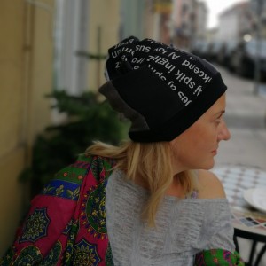 czapka szyta patchworkowo damska boho folk etno