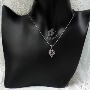 Naszyjnik chainmaille Romanov z lapis lazuli