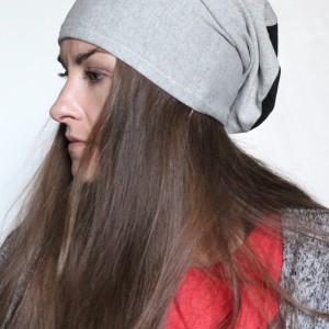 dzianinowa czapka mała damska