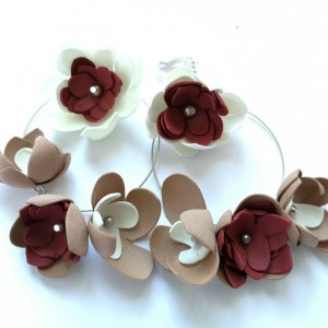 klipsy lekkie kwiatowe boho kolorowe folk