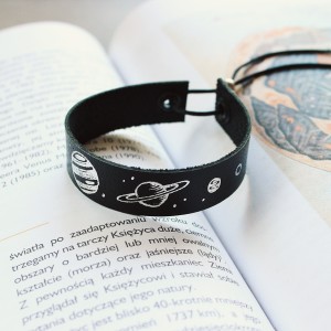 Bransoletka skórzana - planety Układ Słoneczny