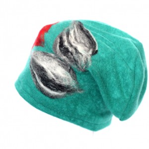 czapka wełniana filcowana handmade