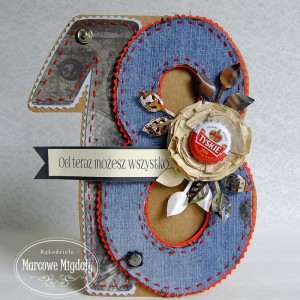 Kartka na osiemnastkę, urodzinowa kartka dla chłopaka