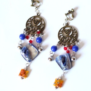 klipsy orientalne wiszące boho