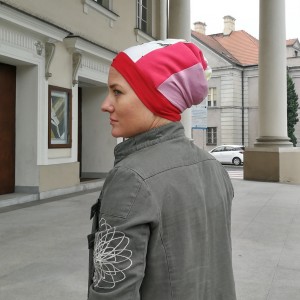 czapka turbanowa etno boho patchwork