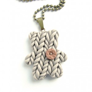 Naszyjnik Sweterkowy Miś