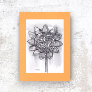 oryginalny rysunek tuszem, minimalizm grafika do domu, nowoczesny obraz do loftu, grafika A3, obraz 30x40, minimalistyczna dekoracja na ścianę