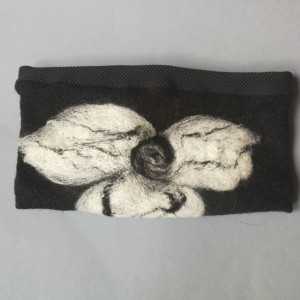 opaska wełniana filcowana damska- na podszewce, miła i ciepłą, szeroka na 14cm, obwód głowy uniwersalny, polecam