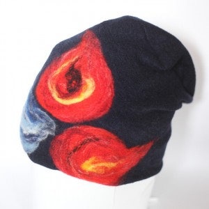 czapka wełniana damska czarna