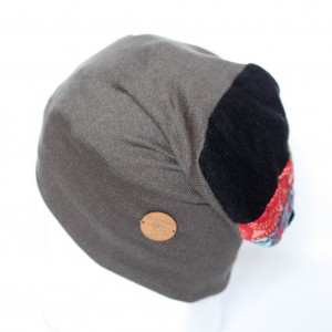 czapka dzianinowa patchworkowa