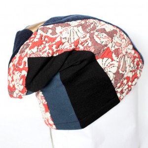 czapka damska szyta patchworkowo