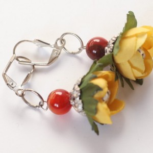 kolczyki kwiatowe lekkie