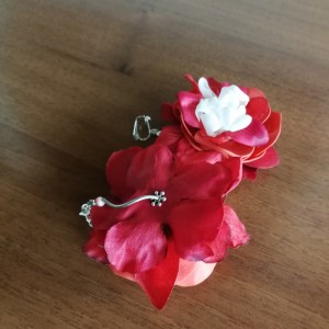 klipsy wiszące kwiaty lekkie