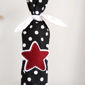 Torebka na butelkę gwiazdka