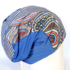 czapka damska patchworkowa