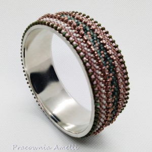 bransoletka beading na metalowej bazie