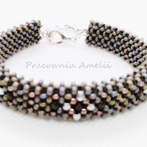 szarości z kryształkami beading