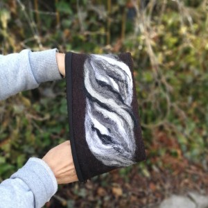 opaska wełniana filcowana damska- na podszewce, miła i ciepłą, szeroka na 14cm, obwód głowy uniwersalny, polecam