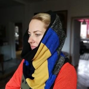 komin patchworkowy mega ciepły