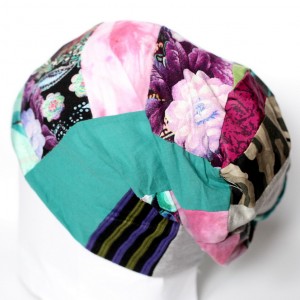 czapka patchworkowa ciepła damska