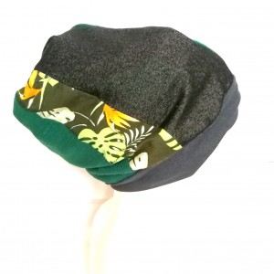 czapka etno boho patchworkowa ciepła uniwersalna handmade