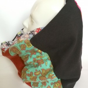 komin patchworkowy mega ciepły handmade