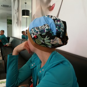 czapka turbanowa etno boho patchwork