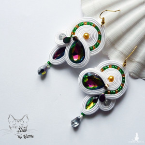 Solange - ślubne kolczyki sutasz