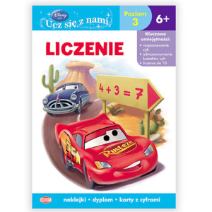 nowa książka Liczenie poziom 3, książka Disney ucz się z nami Liczenie, Liczenie książka dla dzieci