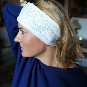 opaska damska koronkowa boho ślubna