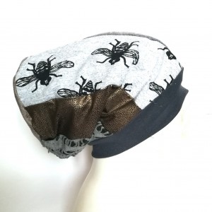 czapka turbanowa etno boho wiosenna patchwork