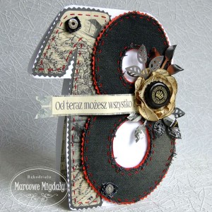 Kartka na osiemnastkę, urodzinowa kartka dla chłopaka