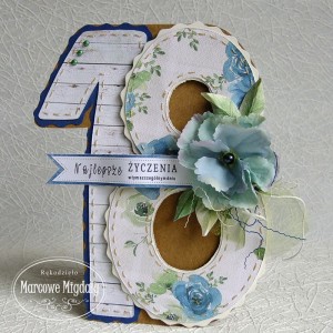 Kartka na osiemnastkę, urodzinowa kartka dla dziewczyny