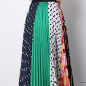 plisowana spódnica rozmiar M/L motyw wzory folkowe