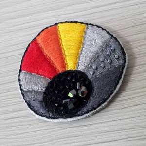 Broszka haft paleta barw