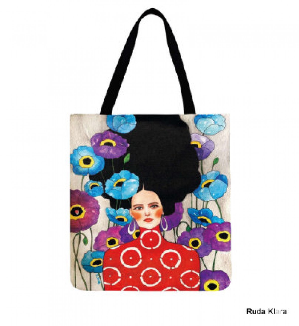 torba shopperka drukowana dwustronnie motyw kobiety