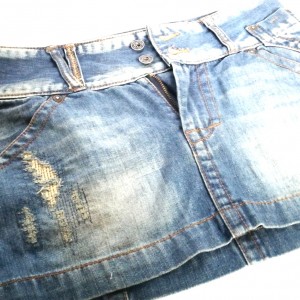 spódnica mini jeansowa biodrówka vintage
