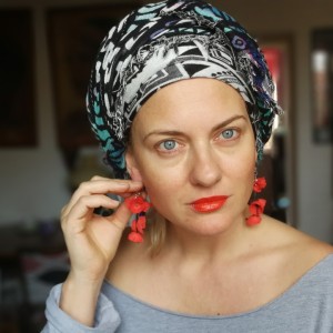 kolczyki maki lekkie folk boho