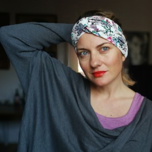 opaska turbanowa w kwiaty