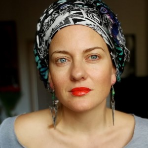 klipsy etno boho muszle zielone folk