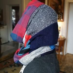 komin wiosenno-jesienny szyty patchworkowy