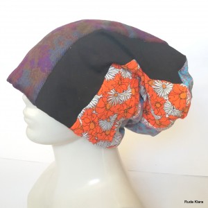 czapka damska etno boho handmade szyta patchworkowo wiosenna