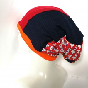 czapka damska patchworkowa uniwersalna wiosenna