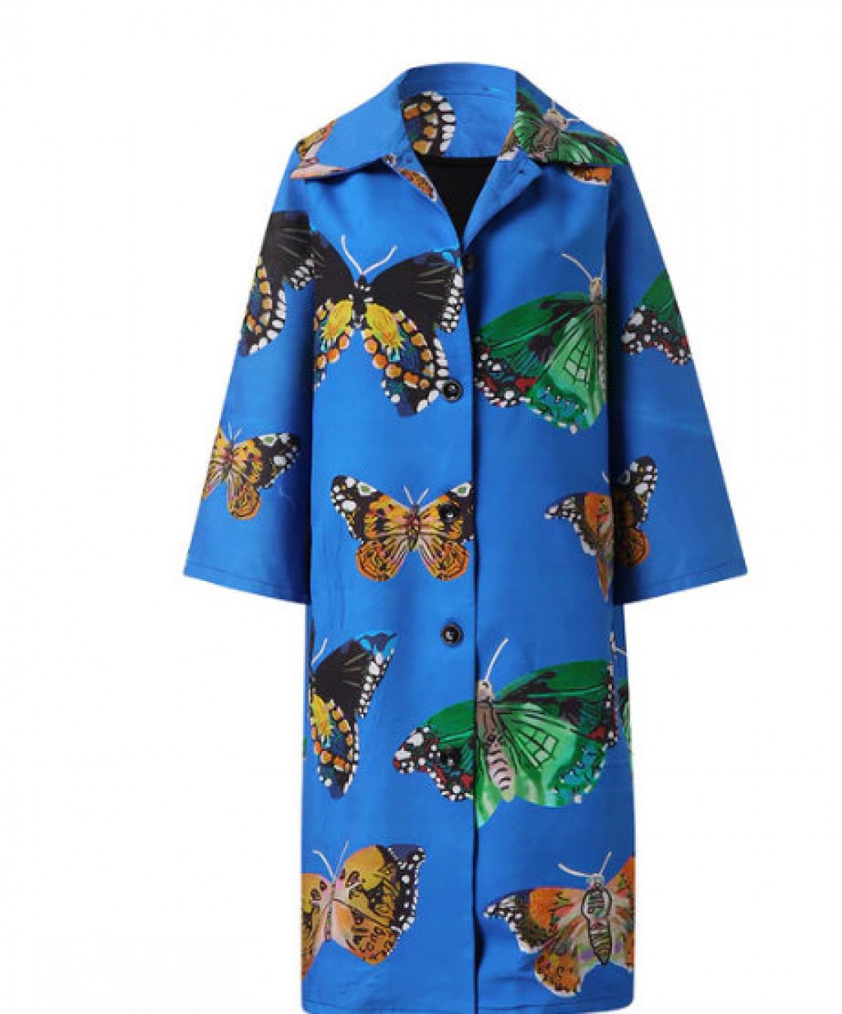 płaszcz wiosenny w motyle rozmiar L